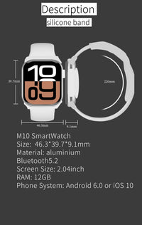M10 Pro Smart Watch – 4G GPS, Phone Calling, 4-Day Battery, Fitness Tracker (44–49mm)