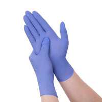 Disposable Nitrile Gloves – 9" Purplish Blue 3.2mil Food-Safe Chemical-Resistant 100pcs/Box XS–XL