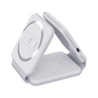 3-in-1 15W Magnetic Wireless Charger Stand Fast Charging for Base with Folding Feature for Iwatch and for Airpods