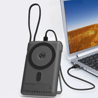 Magnetic 10000mAh Wireless Power Bank – 25W Fast Charge with LED Display