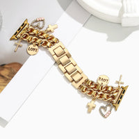 Charm Stainless Steel Apple Watch Band – 22 Colors, 38/40/41/42/44/45/49mm
