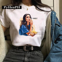Fashion Girl T Shirt A Stylish European and American Style Printed T-shirt Is A Great Summer Casual Friend for Women
