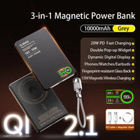 Magnetic Wireless Power Bank – 5000/10000mAh MagSafe Fast Charge