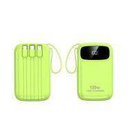 120W Fast Charging Power Bank – 10000/20000mAh with Built-in Cable
