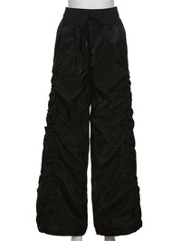 Fashion Trend Personalized Self-Confidence Avant-Garde Cool All-Match Casual Loose Girl High Waist Wide Leg Lantern Pants