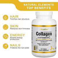Hydrolyzed Collagen Capsules – Hair, Skin, Nail & Joint Support | Types I & III