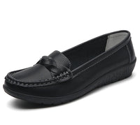 Women's Woven Loafers – Elegant Slip-On Flat Shoes