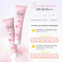 Sakura skin care sets with cleanser, serum, eye cream, facial cream, beauty products for women, travel skin care kit
