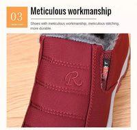 Men's Chunky Ankle Boots – Warm Cotton Slip-On Winter Shoes