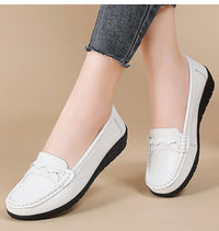 Women's Woven Loafers – Elegant Slip-On Flat Shoes