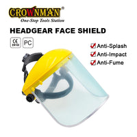 CROWNMAN CE Certified Safety Face Shield – 14" Clear PC Lens with Aluminum Binding