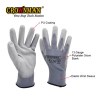 Safety Work Gloves – PU Coated, Anti-Slip & Anti-Static (M/L/XL)