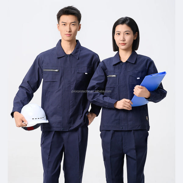 SunPPE 100% Cotton Work Uniform Set – Breathable Unisex Workwear S–5XL