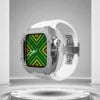 Luxury Zircon Diamond Apple Watch Case – Scratch-Resistant Stainless Steel Frame for Series 7 & 8 (44/45mm)