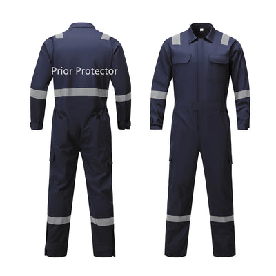 Hi-Vis Cotton Safety Coverall for Construction & Welding