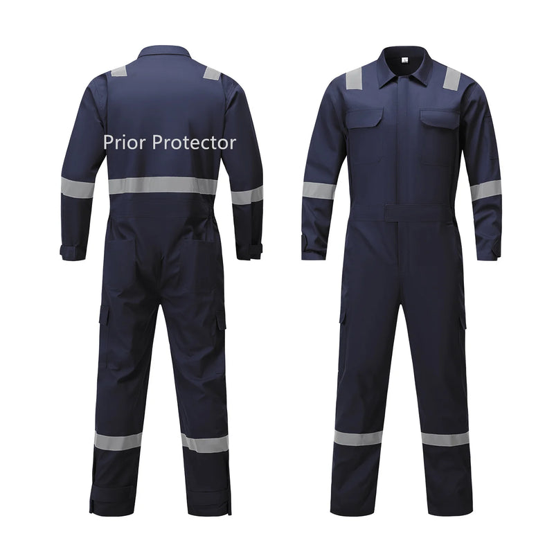 Hi-Vis Cotton Safety Coverall for Construction & Welding
