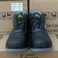 LIGHT BEARER 368 Genuine Leather Safety Boots – Anti-Static Steel Toe Work Shoes EUR 36–47