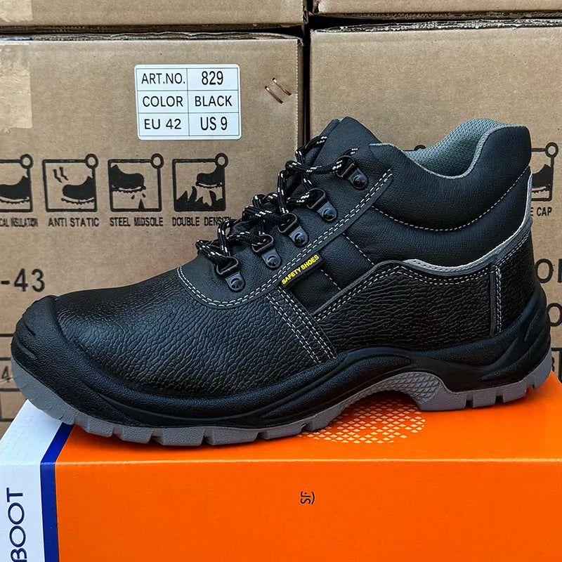 LIGHT BEARER 829 Men's Safety Boots – Anti-Slip Steel Toe Work Shoes EUR 36–47