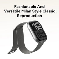 Milanese Mesh Apple Watch Band – Magnetic Stainless Steel Loop for Series 6–9 & Ultra, 38–49mm