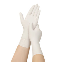 Heavy Duty Nitrile Gloves – 12" White 5.6mil Extra Long Powder-Free Latex-Free 100pcs/Box XS–XL