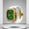 Luxury Zircon Diamond Apple Watch Case – Scratch-Resistant Stainless Steel Frame for Series 7 & 8 (44/45mm)