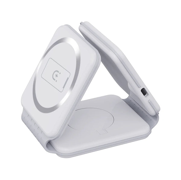 3-in-1 15W Magnetic Wireless Charger Stand Fast Charging for  Base with Folding Feature for Iwatch and for Airpods
