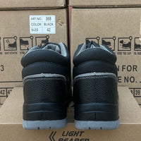 LIGHT BEARER 368 Genuine Leather Safety Boots – Anti-Static Steel Toe Work Shoes EUR 36–47