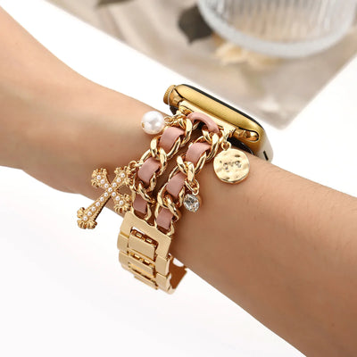 Charm Stainless Steel Apple Watch Band – 22 Colors, 38/40/41/42/44/45/49mm