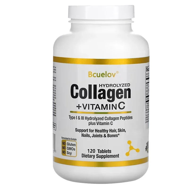 Hydrolyzed Collagen Capsules – Hair, Skin, Nail & Joint Support | Types I & III