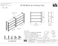 Middle Duty Steel Warehouse Storage Rack – Aluminium Frame Shelving System