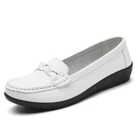 Women's Woven Loafers – Elegant Slip-On Flat Shoes