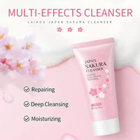Sakura skin care sets with cleanser, serum, eye cream, facial cream, beauty products for women, travel skin care kit