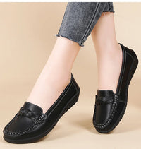 Women's Woven Loafers – Elegant Slip-On Flat Shoes