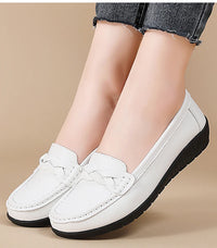 Women's Woven Loafers – Elegant Slip-On Flat Shoes