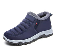 Men's Chunky Ankle Boots – Warm Cotton Slip-On Winter Shoes