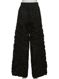 Fashion Trend Personalized Self-Confidence Avant-Garde Cool All-Match Casual Loose Girl High Waist Wide Leg Lantern Pants