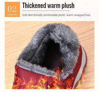 Men's Chunky Ankle Boots – Warm Cotton Slip-On Winter Shoes