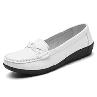 Women's Woven Loafers – Elegant Slip-On Flat Shoes