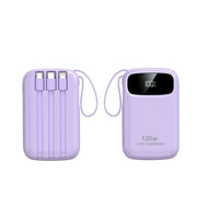 120W Fast Charging Power Bank – 10000/20000mAh with Built-in Cable