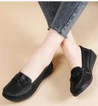 Women's Woven Loafers – Elegant Slip-On Flat Shoes