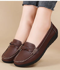 Women's Woven Loafers – Elegant Slip-On Flat Shoes
