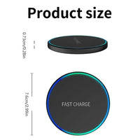 3-in-1 fast wireless charging pad charging a phone, smartwatch and earbuds
