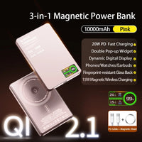Magnetic Wireless Power Bank – 5000/10000mAh MagSafe Fast Charge